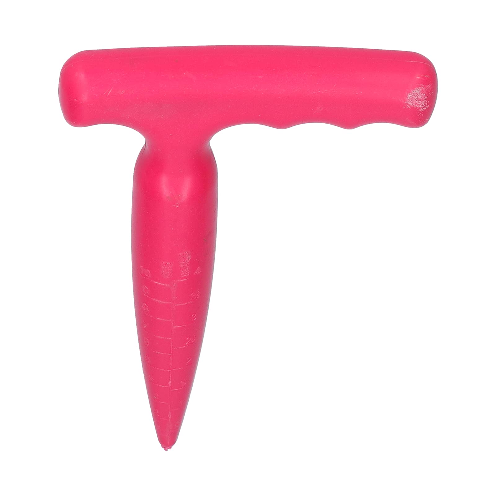 QITERSTAR Soil Puncher, 18x11.5cm Garden Puncher Garden Dibber Garden Hand Tool for Transplanting Planting Seedling (Pink)