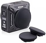 Aobelieve 2 Pairs Silicone Lense Cap for Nikon KeyMission 360 Camera with Underwater Lens Protector