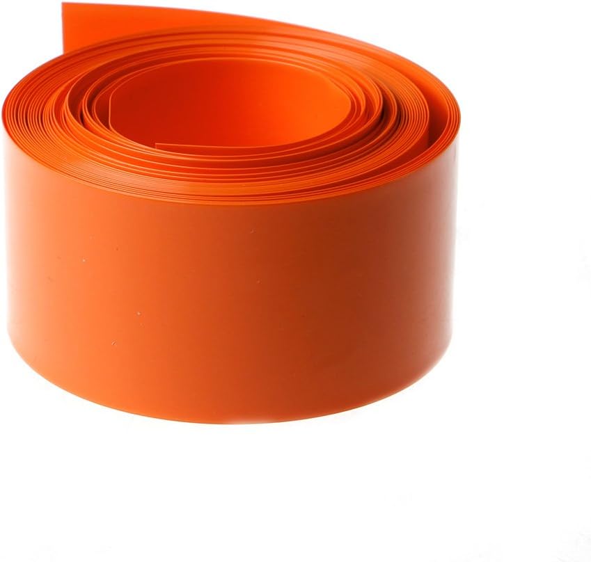 Numkuda 5m PVC Heat Shrink Tubing Tube Wrap Kit for 18650 18500 Battery Flat Round 18.5mm