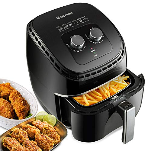 COSTWAY Air Fryer 3.5Qt 1300W Electric Hot OilLess Oven Cooker, UL