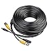 Masione 4 Pack 150ft Video Power Security Camera Extension Cable Wire for CCTV DVR CCD Security Cameras Surveillance System with BNC to RCA Adaptor