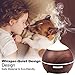Mulcolor Essential Oil Diffuser, 2Pack 250ml Aromatherapy Diffuser for Essential Oils, Aroma Oil Diffuser Humidifier, Ultrasonic Diffuser Wood Grain, Waterless Auto Shut off, 7 Colors Light