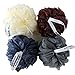 Buddha Bath Luxury Eco-Friendly Clean Mesh Bath Sponges 4 Pack Individually wrapped- Loofah - Lufa -luffa - Shower Pouf Ball - Sophisticato Color Pack