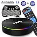 Android 9.0 TV Box, EVANPO Smart Box Android TV Player 4GB RAM 64GB ROM Quad Core Speed Support 3D/ 4K/ 6K Ultra HD/H.265/2.4GHz WiFi/USB 3.0/ HDR with Wireless Mini Keyboard