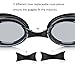 Aegend Swim Goggles with Clear Vision Anti-Fog UV Protection No Leaking Swimming Goggles for Men Women Adult Youth Triathlon 3 Sizes Replaceable Nose Pieces and Free Protection Case