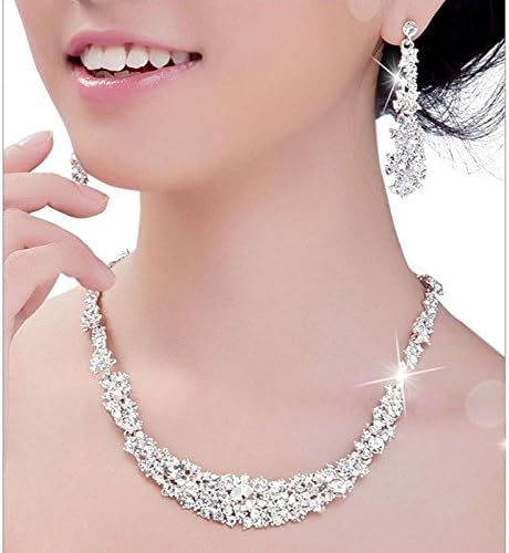 Women Earrings, Yaohxu Sterling Silver Full Prong Cubic Zirconia Birthstone Teardrop Bridal Dangle Earrings