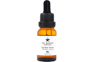 The Goodbye Company Organic Canker Sore Relief Serum, Vegan 15mL - Fast Natural Pain Healing, Gentle Mouth Ulcer Soothing with Clove, Cilantro & Lavender, Chemical-Free, Crafted in USA