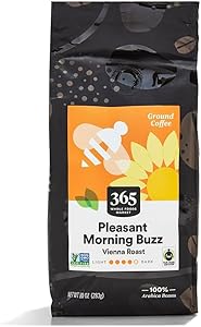 365 By Whole Foods Market, Pleasant Morning Buzz Ground Coffee, 10 Ounce