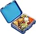Snug Kids Bento Lunch Box with Leak Proof Liquid Section for Children and Adults (Blue)