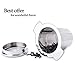 Tea Infuser, Ououdee Stainless Steel Steeper Handle Strainer filter with Drip Tray for Loose Leaf Grain Tea Cups, Mugs, and Teapots