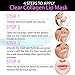 Set Kit of 10pcs Transparent Collagen Gel Crystal Masks Lips Patches Clear Mouth Sheets for Anti Aging Treatments, Fine Lines and Wrinkles Removal, Hydration, Nourishing and Skin Firming
