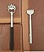 Telescoping Back Scratchers , Bear Claw + Stainless Steel Black Telescopic Back Scratcher，set of 2