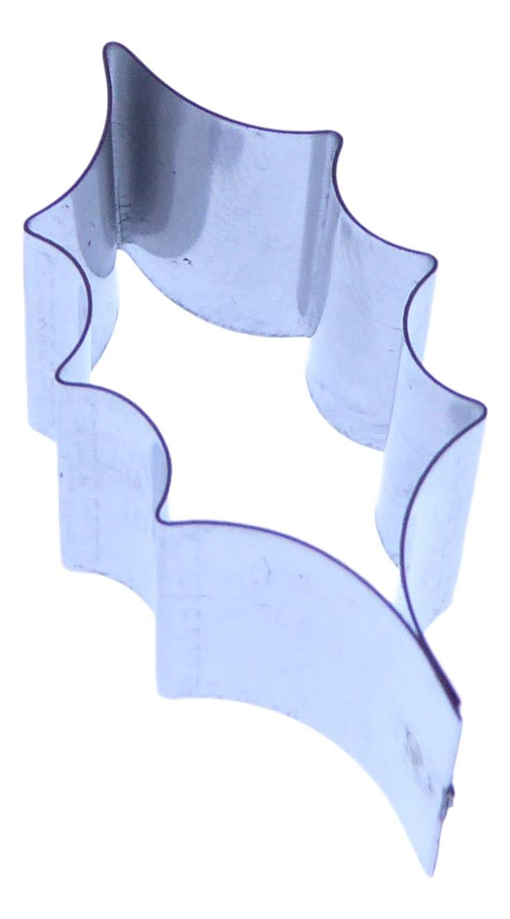 Holly Leaf - Stainless Steel - Sugarcraft Cutter - Valley Cutter Company (Medium - 40mm)