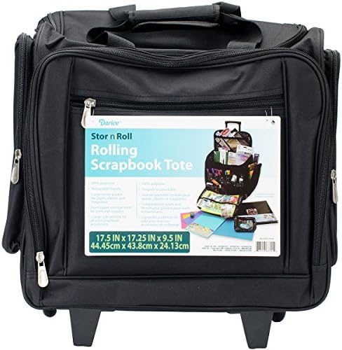 rolling scrapbook tote
