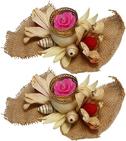 Amazon 2個セット クリスマスデコレーション ドライフラワー ティーライトキャンドルホルダー デコレーション クリスマスギフト ホーム装飾 人工花のキャンドルホルダー キャンドル キャンドルスタンド オンライン通販