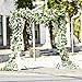 SUPLA 6.6' Long Artificial Eucalyptus Leave Greenery Garland Faux Silver Dollar Eucalyptus Plant Silk Hanging Fake Eucalyptus Twig Vine Garland for Wedding Baby Shower Holiday Jungle Greenery Decor
