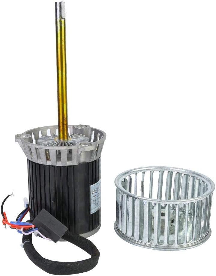 Engine Motor, KL-90 220V Long Shaft High Temperature Motor with Cooling Fan DIY Machine Engine Accessory for Oven, Reflow Soldering Boiler, Tunnel Furnace