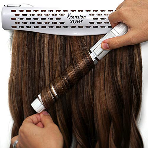 Hair Extension Holder and Hanger – Professional Hair Styling Tool and Extension Caddy for Washing, Coloring and Blow-Drying of Weft, Clip-In, Tape-In and Halo Extensions