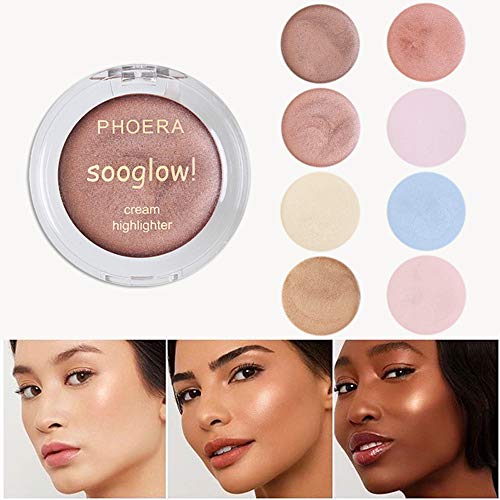 Blush Highlighter Make Up Shimmer Cream Face Contour Highlight Eyeshadow Glow Bronzer (105)