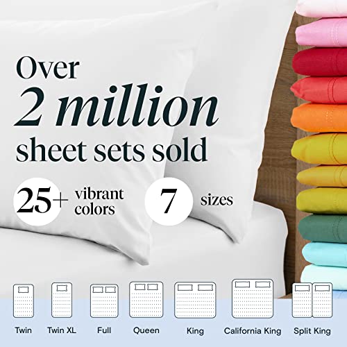 6 PC Full Sheet Set, Rayon Made from Bamboo Bed Sheets, Deep