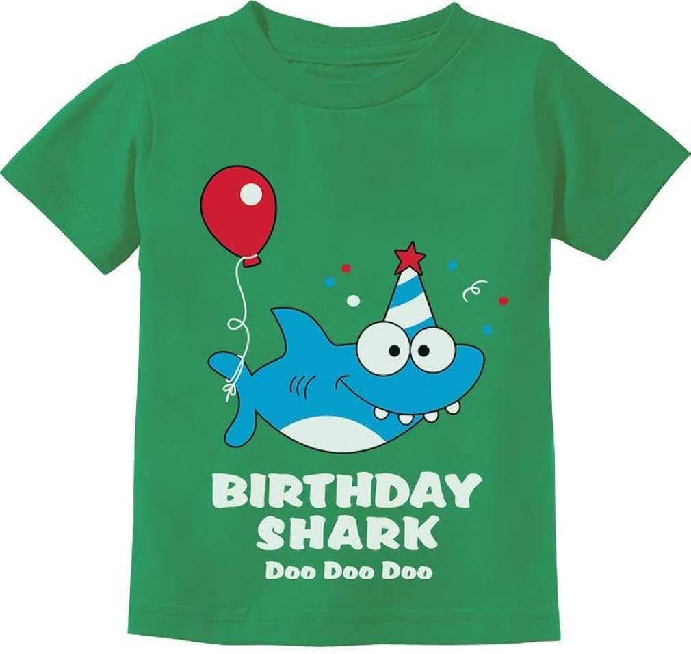 Tstars - Birthday Shark Doo doo Song Funny Gift Toddler Kids T-Shirt
