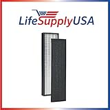 LifeSupplyUSA True HEPA Replacement Filter for GermGuardian FLT5000/FLT5111 AC5000 Series, Filter C Germ Guardian