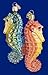 Old World Christmas Ornaments: Sea Horse Glass Blown Ornaments for Christmas Tree (12039)