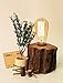 FREE BULB BONUS INCLUDED Industrial Lamp Vintage Edison Bulb with Drift Wood Base - E27/110V/40W Bulb - Adjustable Dimmable Light - Desk Table Lamp Rustic Country Style
