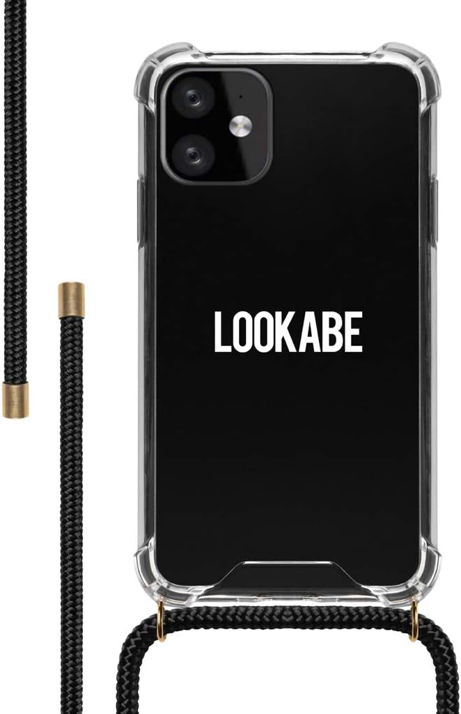 Lookabe – Smartphone Necklace and Case Compatible with iPhone 11 (Black)