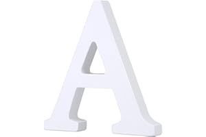 Wooden Letters A-Z Alphabet Letters Decor Wedding Birthday Party Home Decoration White A