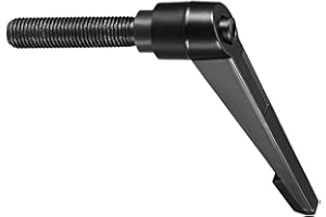 CoCud Clamping Lever Handles, M16 x 70mm Male Thread, Adjustable Quick Release Locking Rotating Bolt Knobs Black - (Applications: for Lathe Machinery), 1-Piece