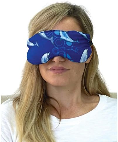 Nw Eye Mask for Sleeping, Lavender Eye Pillow for Yoga and Natural Relaxation - Natural Hot and Cold Eye Mask, Lavender Eye Cover for Headache, Puffy Eyes, Insomnia, Stress Relief, Sinus Pain