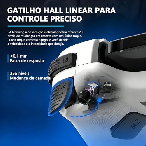 GODREAM Controle de Jogos no Celular Sem Fio Extensível para iPhone/Android, Gamepad para Celular Bluetooth 5.0 com Design Ergonômico, Compatível com iOS, Tablets Samsung e Dispositivos Móveis (Preto)
