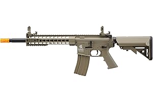Lancer Tactical Gen 2 LT-19 Airsoft M4 Carbine 10" Electric Full/Semi-Auto Airsoft AEG Rifle, Included 6mm 0.20g BBS, Charger, and Battery
