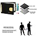 GDTK RFID Blocking Leather Slim Minimalist Wallet Front Pocket Money Clip (Black)