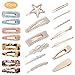 Pearl Hair Clips for Women Girls, DAILING Acrylic Resin Hair Barrettes Fashion Sweet Hairpins for Party Wedding Daily, Applies to Bun Updo(22pcs)