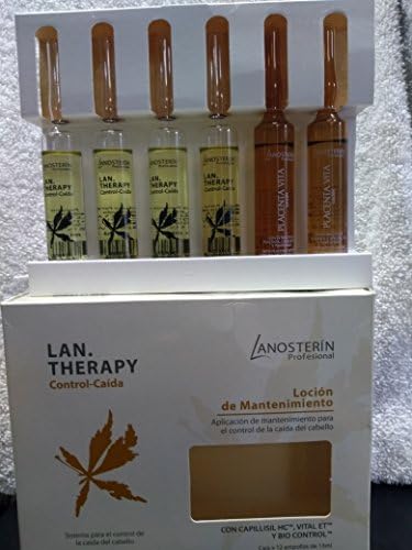 Lanosterin - 6 Ampoules -Hair Loss Control, Maintenance Lotion with Capillisil HC- 0.46 fl oz