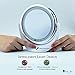Malika Jafrin, Lighted Makeup Mirror, USB Rechargeable, Vanity Double-Sided 1X & 5X Magnification, Bright LED Light for Your Bedroom, Bathroom Or Travelling