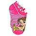Disney Princess Girls 6 pk Socks (4-6 (Shoe: 7-10), Neon Princess No Show)