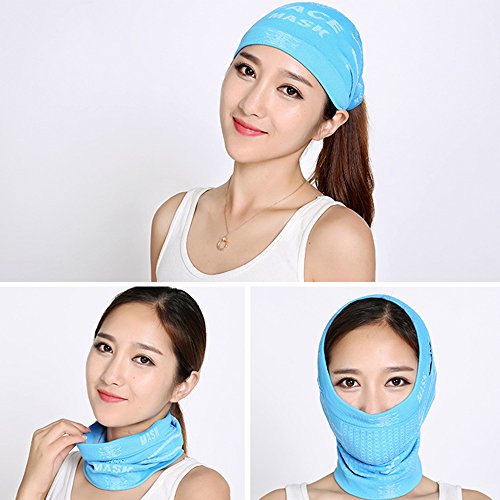 Baiyu Cycling Face Mask Breathable Anti UV Facemask Windproof Neck Warmer Scarf Headwear Half Face Cover Magic Headband Moisture Wicking Veil for Motorcycle Bike Cycling Outdoor sport