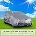Motor Trend TrueShield Waterproof SUV & Van Cover - Heavy Duty Outdoor Fleece-Lined Sonic Coating - Ultimate 6 Layer Protection - Cover Lock Included (M - max Length 185