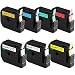 Replace P-Touch Tape MK131 MK231 MK431 MK531 MK631 MK731 MK831 Label Tape Compatible Brother P Touch PT-M95 PT65 PT70, 0.47 Inch x 26.2 Feet, 7 Pack(Black on Clear White Red Blue Yellow Green Gold)