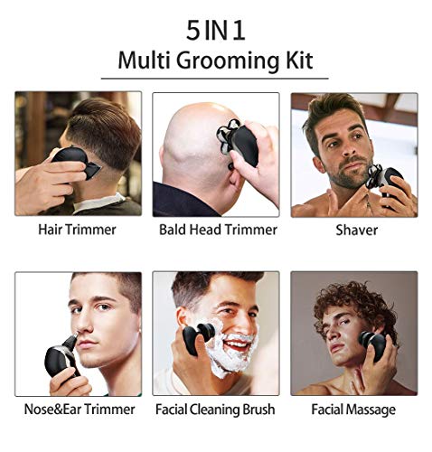 Tiklean Electric Razor for Men Head Shaver for Bald Men Grooming Kit Wet Dry Rotary Shavers Nose Hair Beard Trimmer… - Image 4