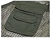 Kedera Men's Mesh Fishing Vest Photography Work Multi-Pockets Outdoors Journalist's Vest Jacket (Army Green, Large)