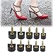 TOVOT 20 Pairs High Heel Repair Tips with Stilettos Remove Pliers U Shaped High Heel Replacement Dowels Stilettos Repair Tips Kit (8/9/10/11/12 mm)
