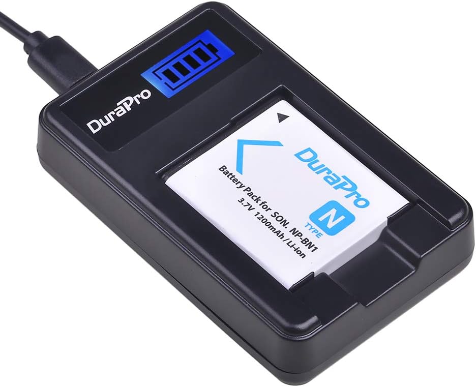 DuraPro Rapid LCD USB Charger for Sony NP-BN1 Cyber-shot DSC-QX10 DSC-QX30 DSC-QX100 DSC-TF1 DSC-TX10 DSC-TX20 DSC-TX30 DSC-W530 DSC-W570 DSC-W650 DSC-W800 DSC-W830 - Image 3