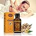 Pure Ginger Oil, Natural Lymphatic Drainage Ginger Essential Oils, Natural Therapeutic Massage Oil Promote Blood Circulation, Relieve Muscle Soreness 2pcs