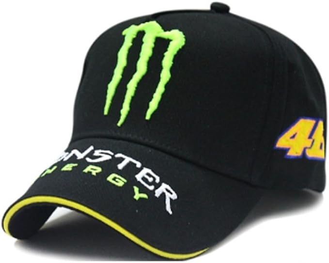 Amazon 人気 黒色モンスターエナジー自転車男女使用メンズ ワンサイズハット 帽子バイザー アウトドア 帽子 ヘッドウェア 通販