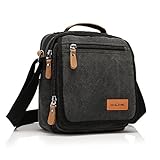 Qyuhe Canvas Shoulder Bags Tote Vintage Business Work Messenger Bag