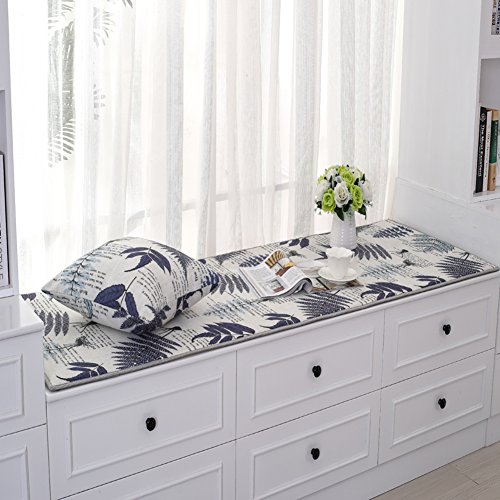 Xmzddz Thicken Folding Bay Window Cushion Cotton Window Pad Window